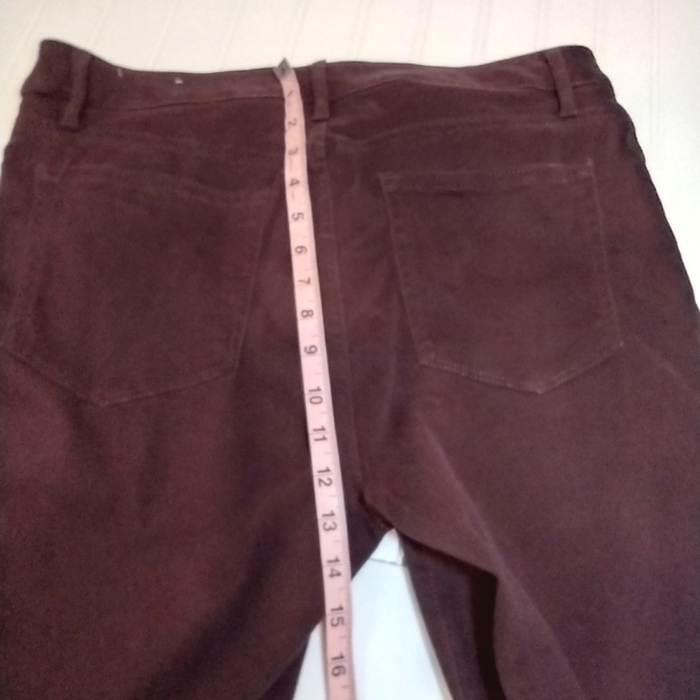 LOFT women's burgundy stretchy leggings size (12) - Picture 14 of 15